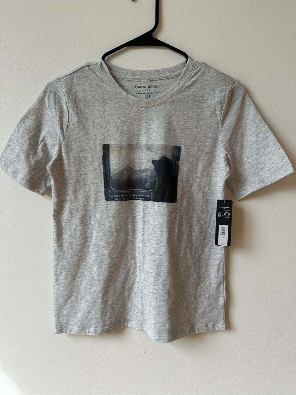 NWT Banana Republic Light Heather Gray Tee.